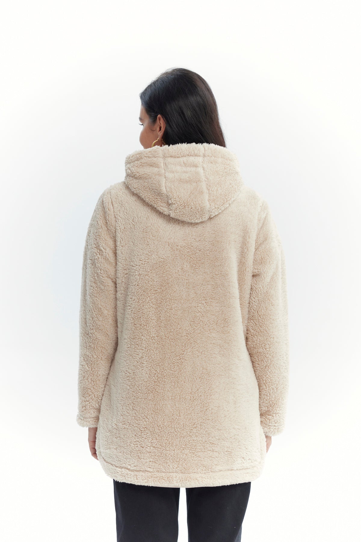 Polar Mujer Corderito Beige