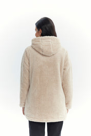 Polar Mujer Corderito Beige