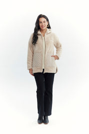 Polar Mujer Corderito Beige