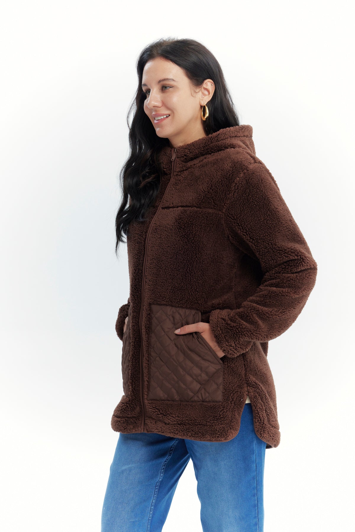 Polar Mujer Corderito Café