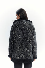 Polar Mujer Full Print Negro