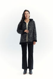 Polar Mujer Full Print Negro