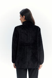 Polar Mujer Textura Negro
