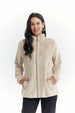 Polar Mujer Textura Beige Oscuro