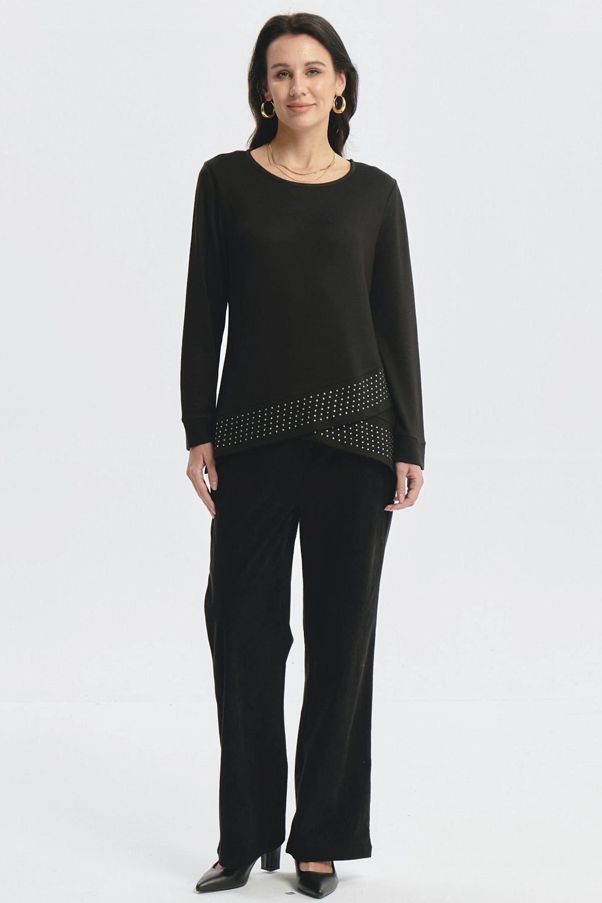 Polera Mujer Camman Detalle Negro