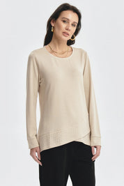 Polera Mujer Camman Detalle Beige