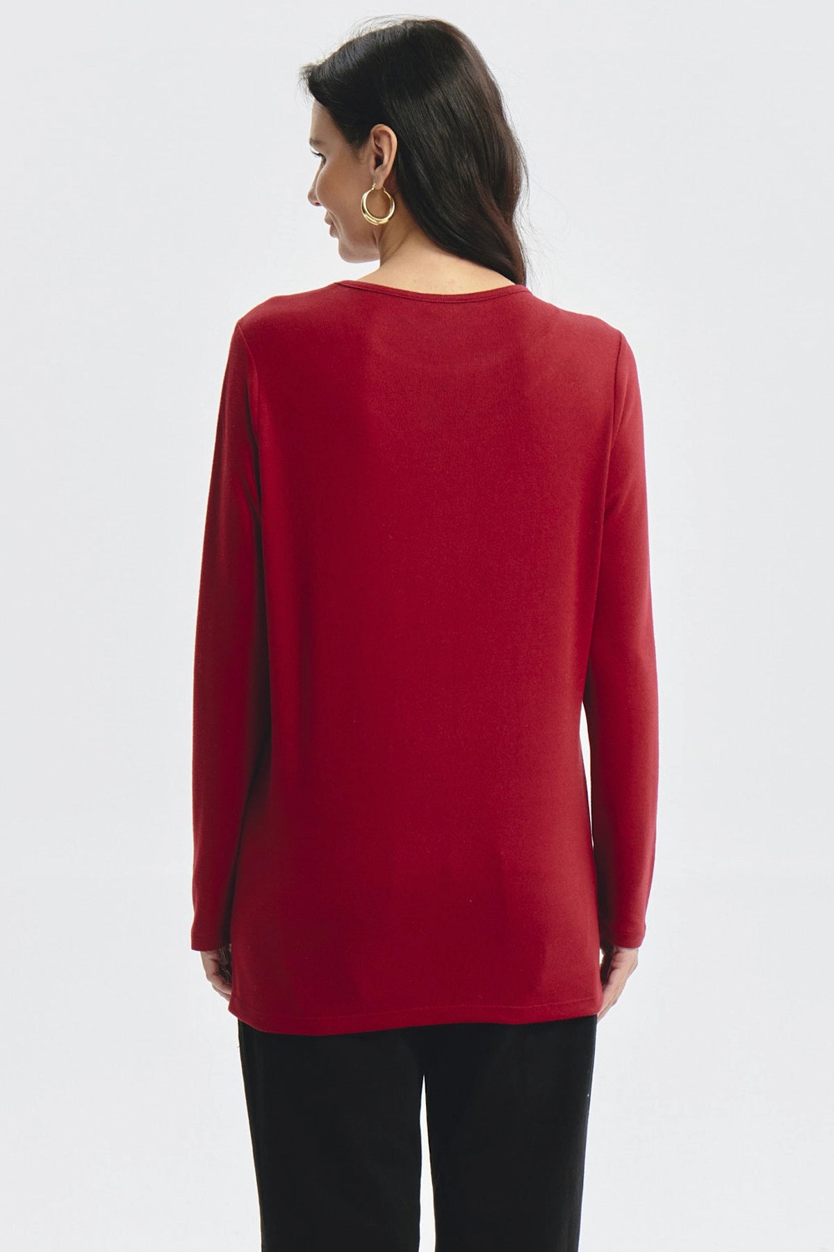 Sweater Mujer Strass Rojo