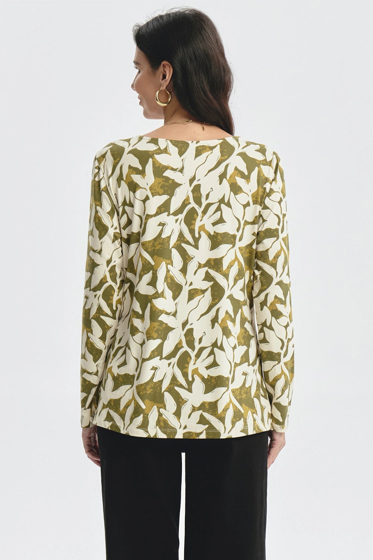 Polera Mujer Slim Verde Olivo
