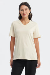 Polera Mujer Casual Beige Claro