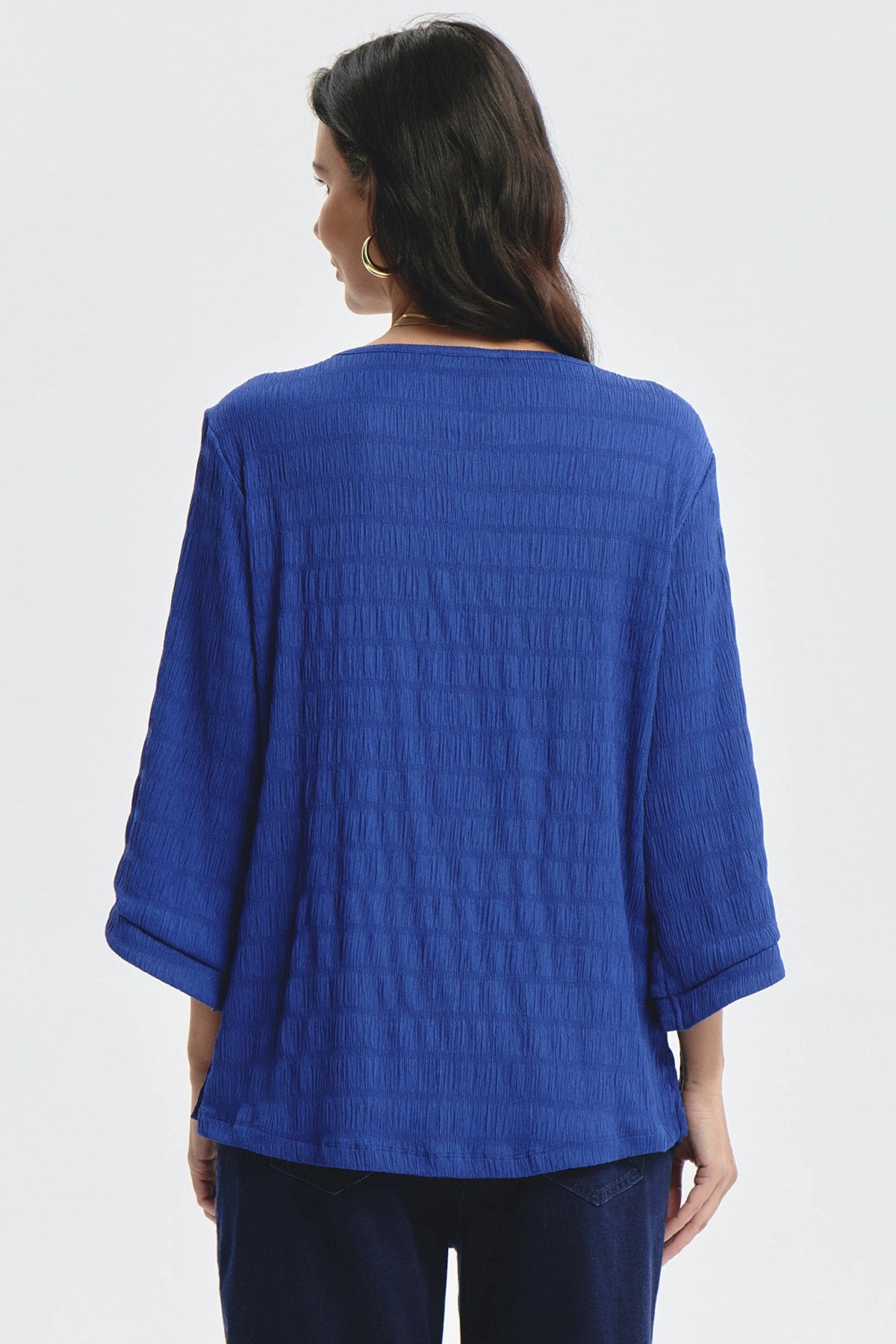 Polera Mujer Slim Azul