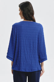 Polera Mujer Slim Azul