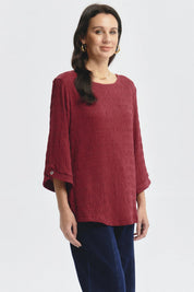 Polera Mujer Slim Rojo