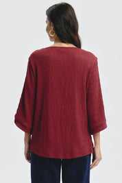 Polera Mujer Slim Rojo