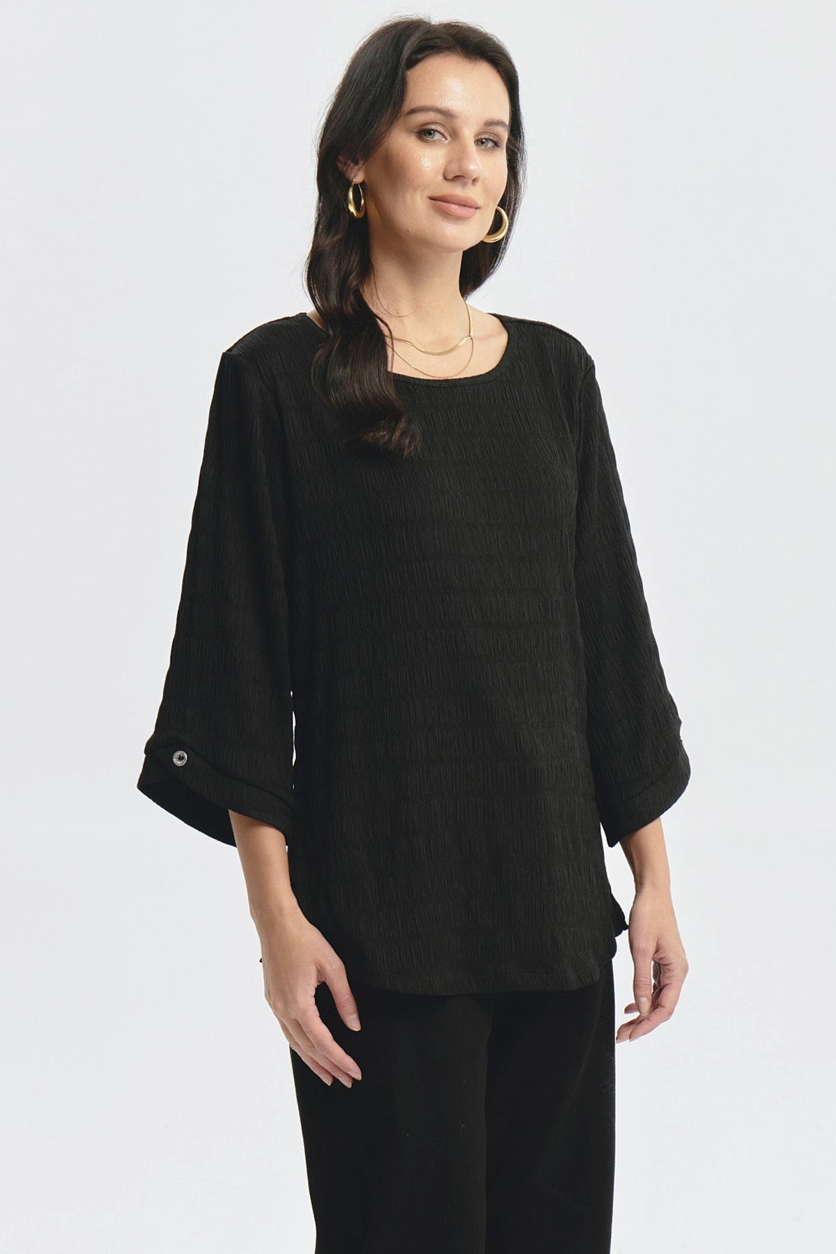 Polera Mujer Slim Negro