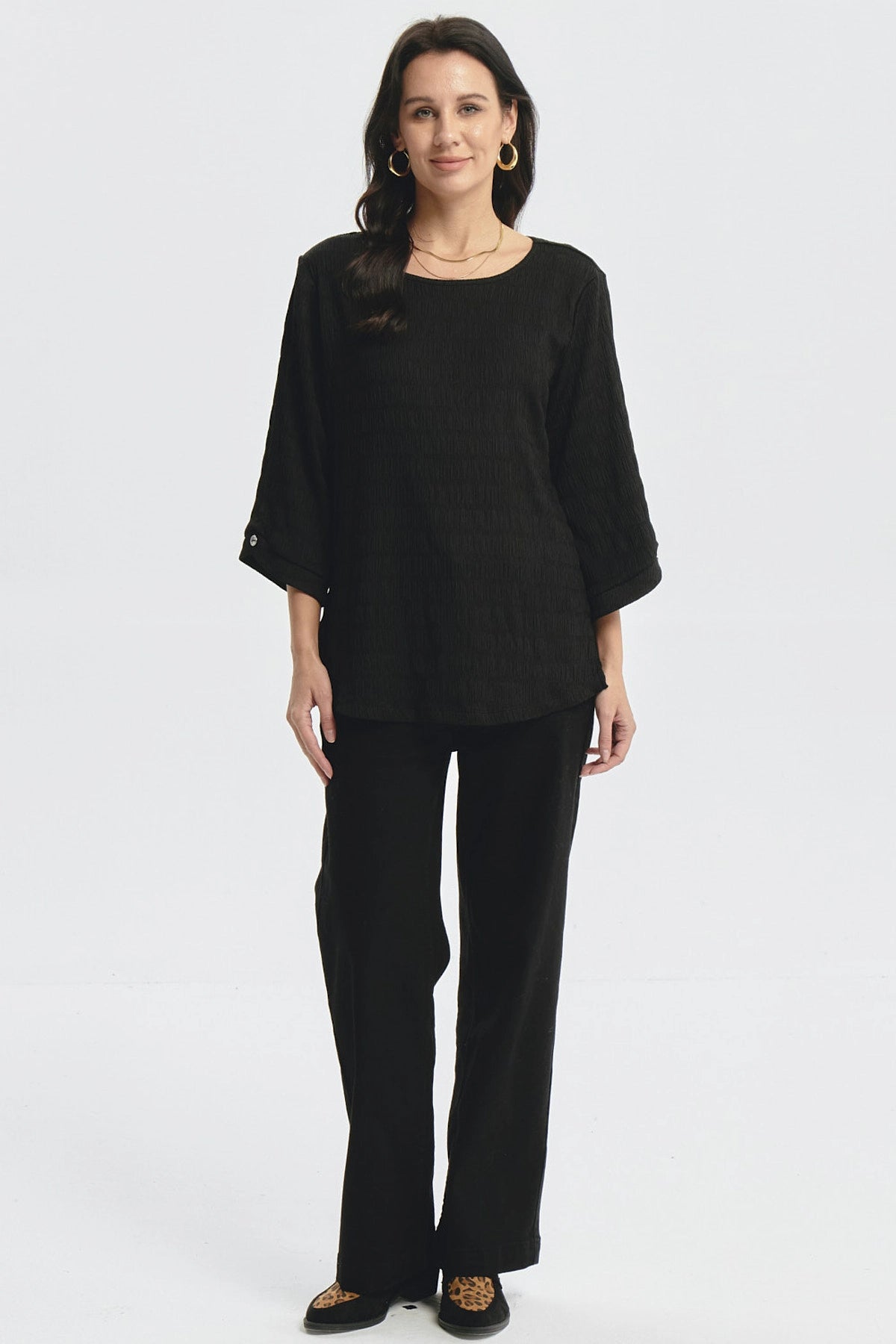 Polera Mujer Slim Negro