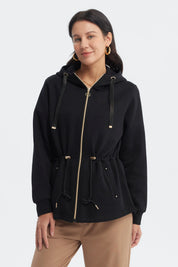 Polerón Mujer Slim Negro