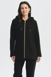 Polar Mujer Peludo Nuevo Negro