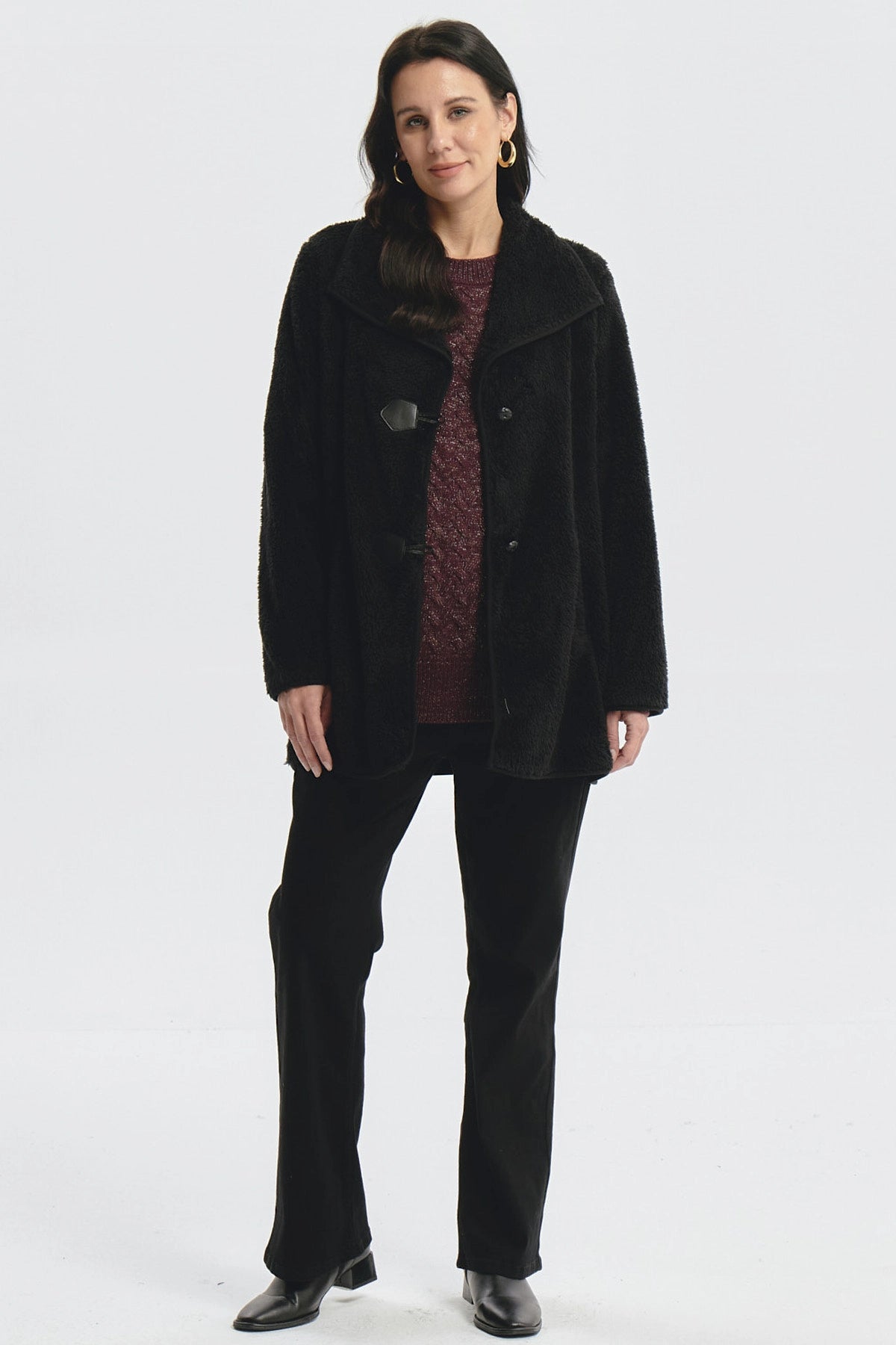 Polar Mujer Full Zipper Negro