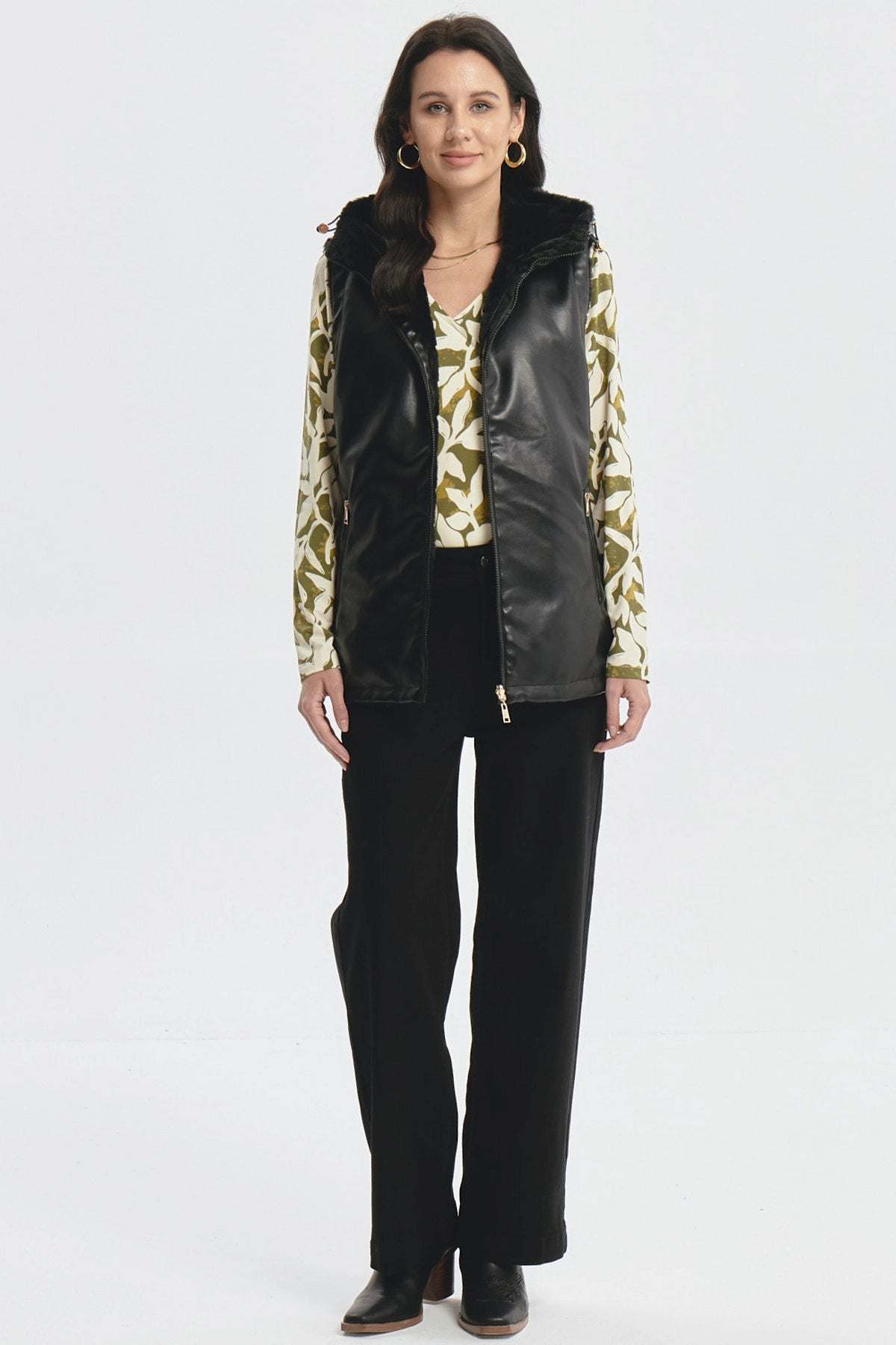 Chaqueta Mujer Slim Reversible Negro