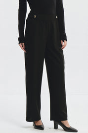 Pantalón Mujer Wide Leg Negro
