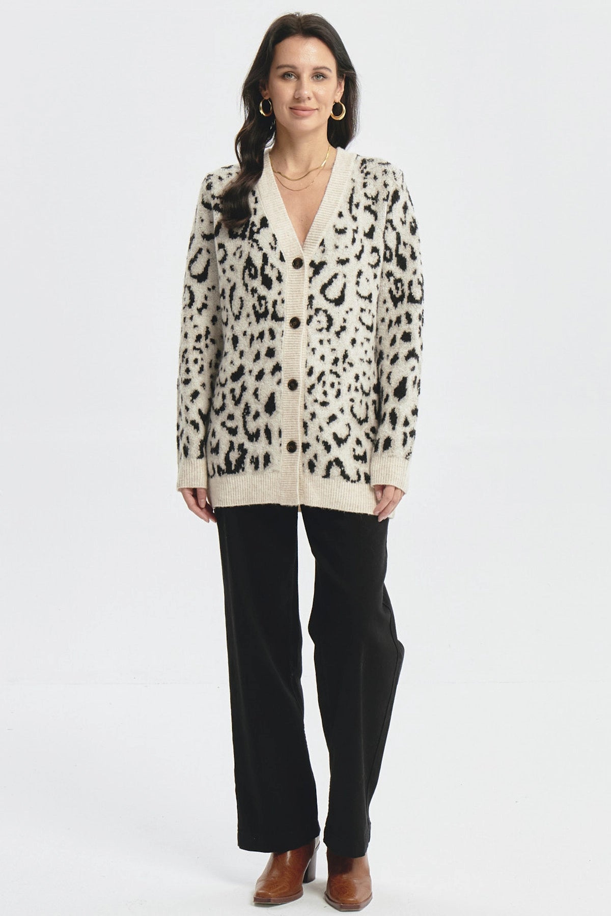 Sweater Mujer Slim Beige