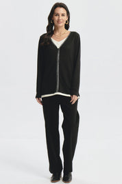 Sweater Mujer Slim Negro