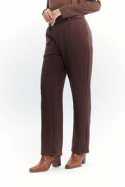 Calza Mujer Slim Café Oscuro