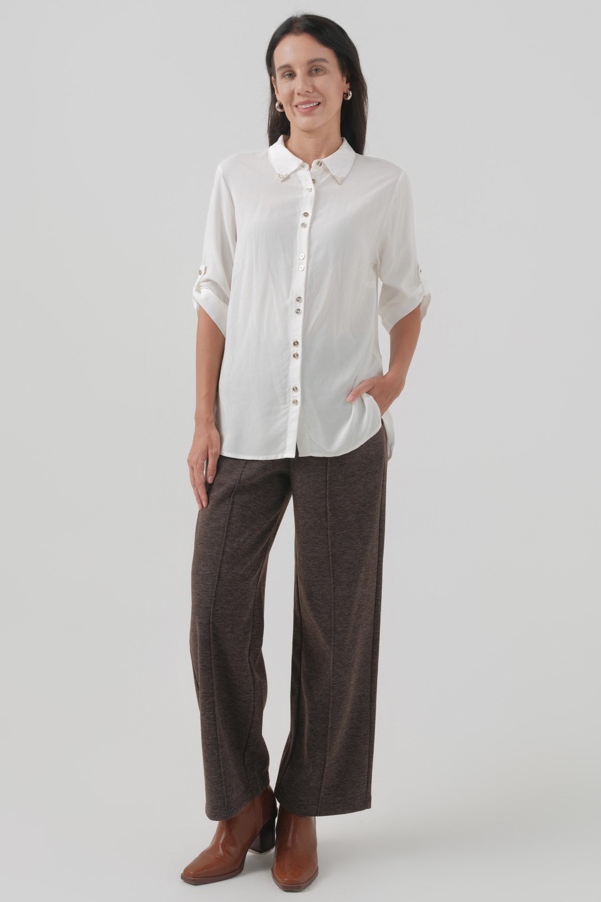 Blusa Regular Mujer Crudo