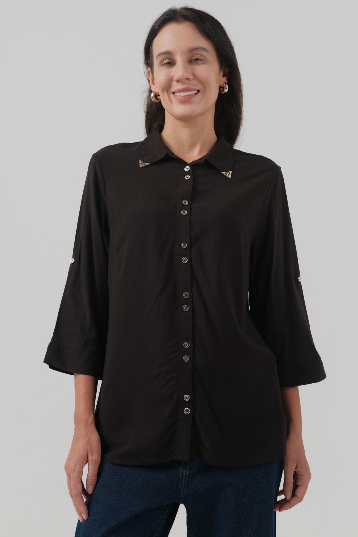 Blusa Regular Mujer Negro