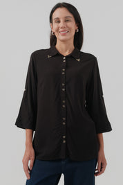 Blusa Regular Mujer Negro