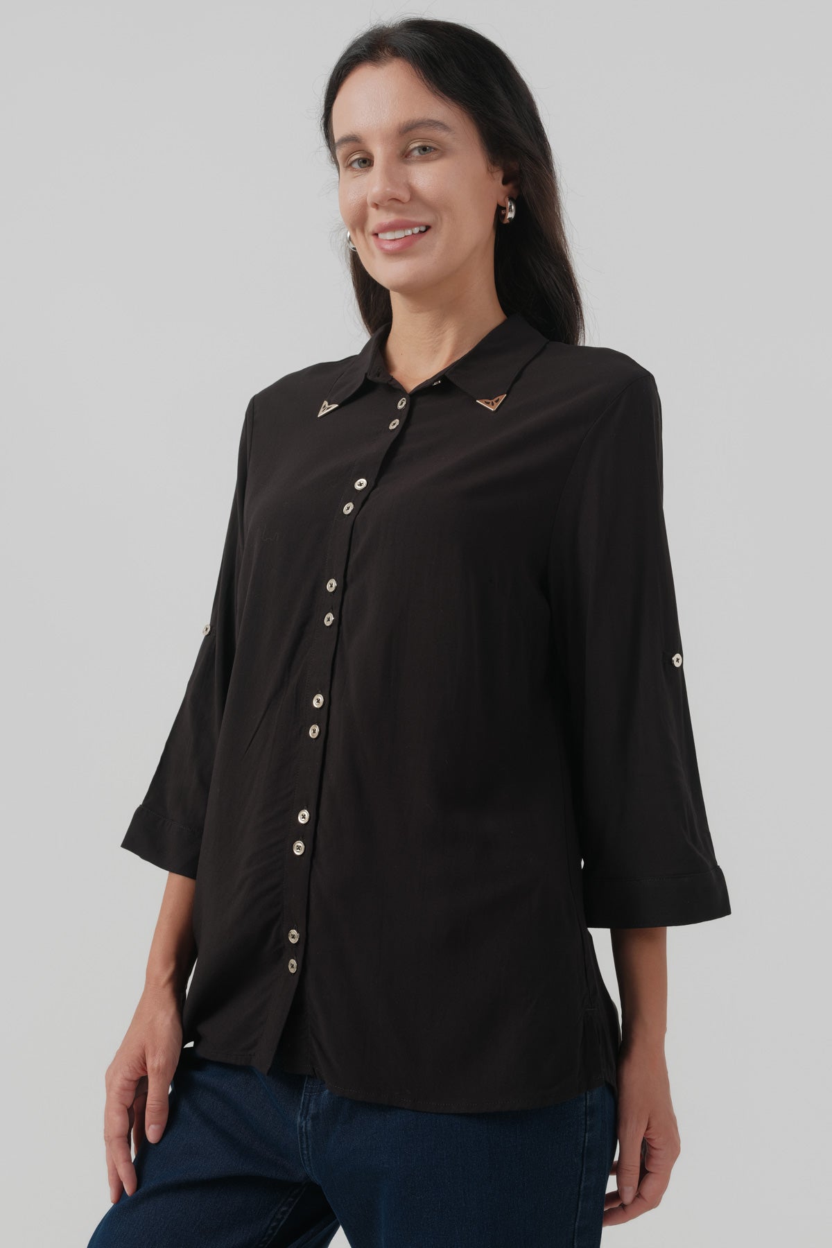 Blusa Regular Mujer Negro