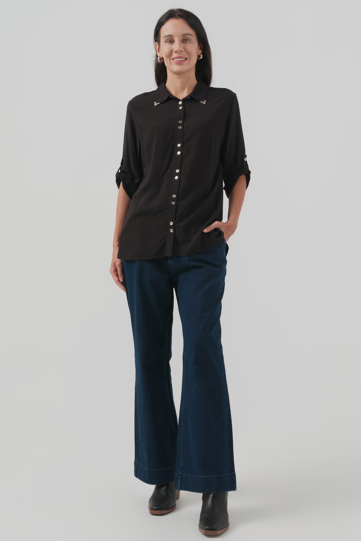 Blusa Regular Mujer Negro
