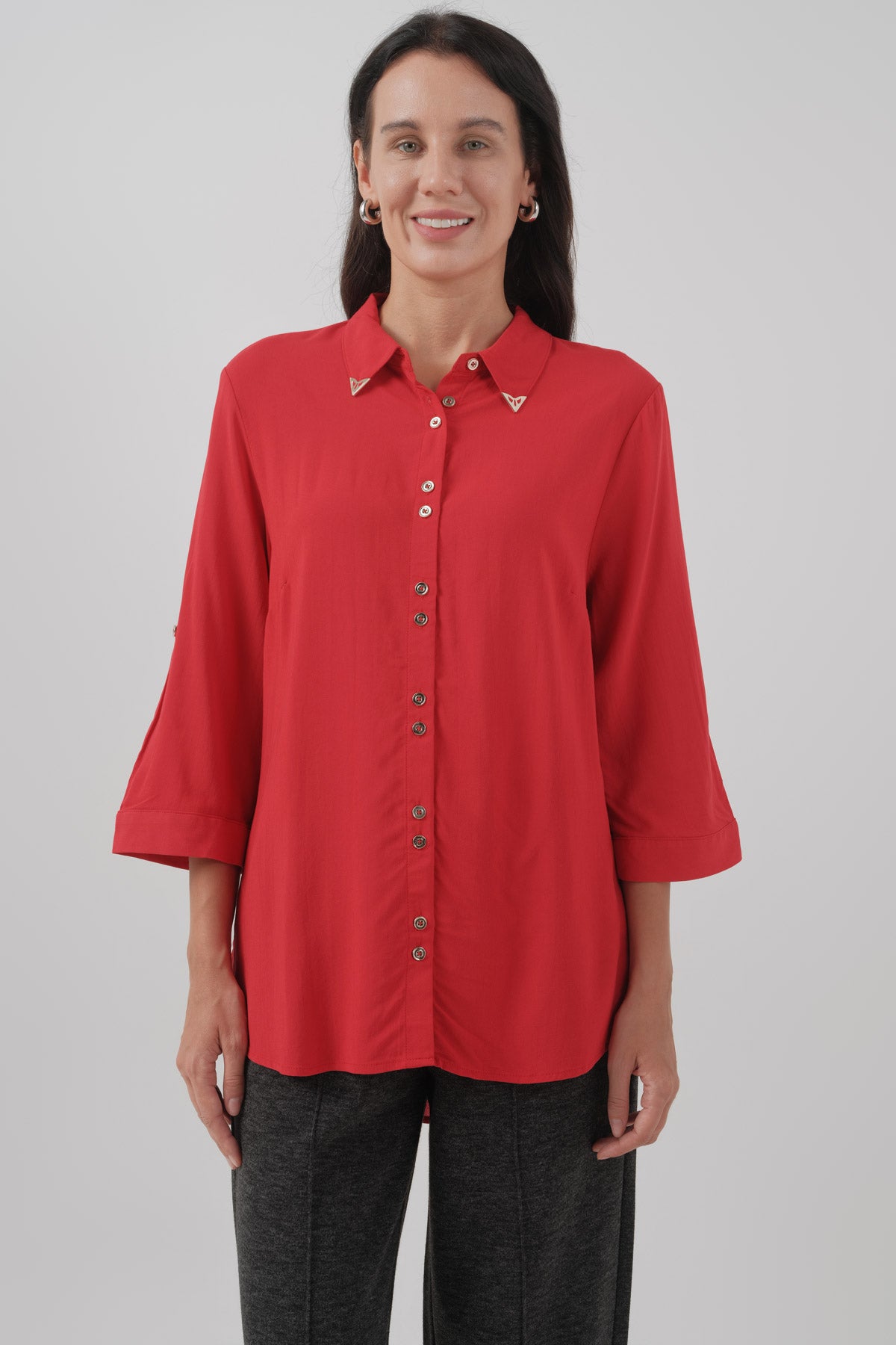 Blusa Regular Mujer Rojo