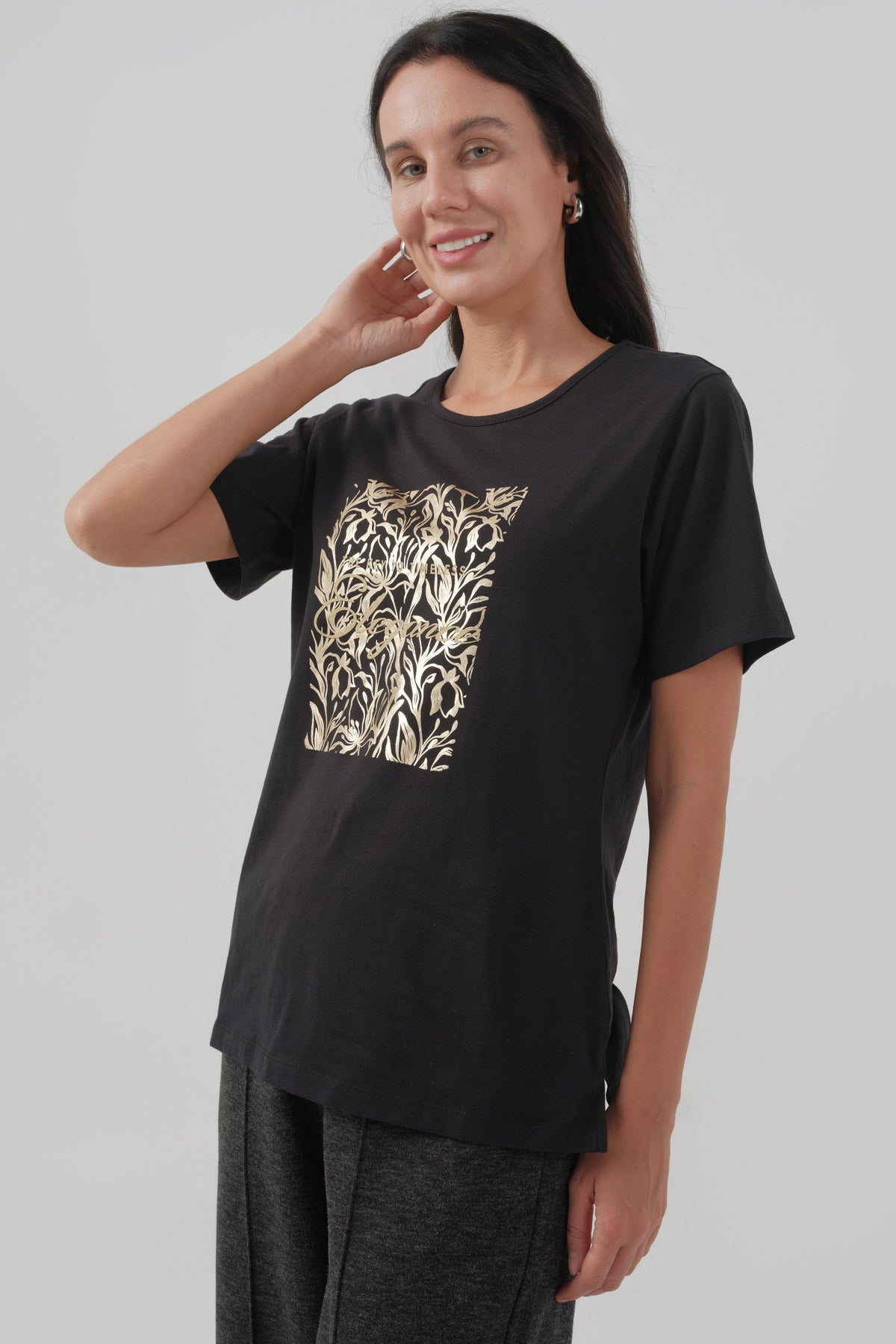 Polera Mujer Regular Negro