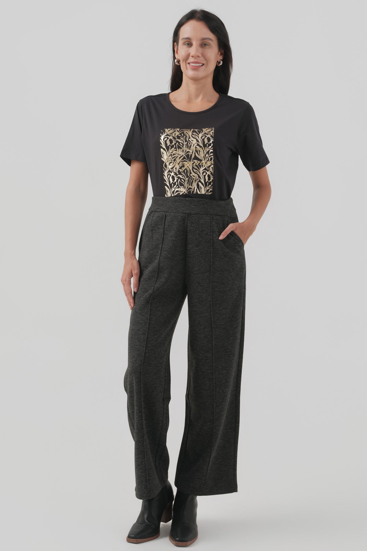 Polera Mujer Regular Negro