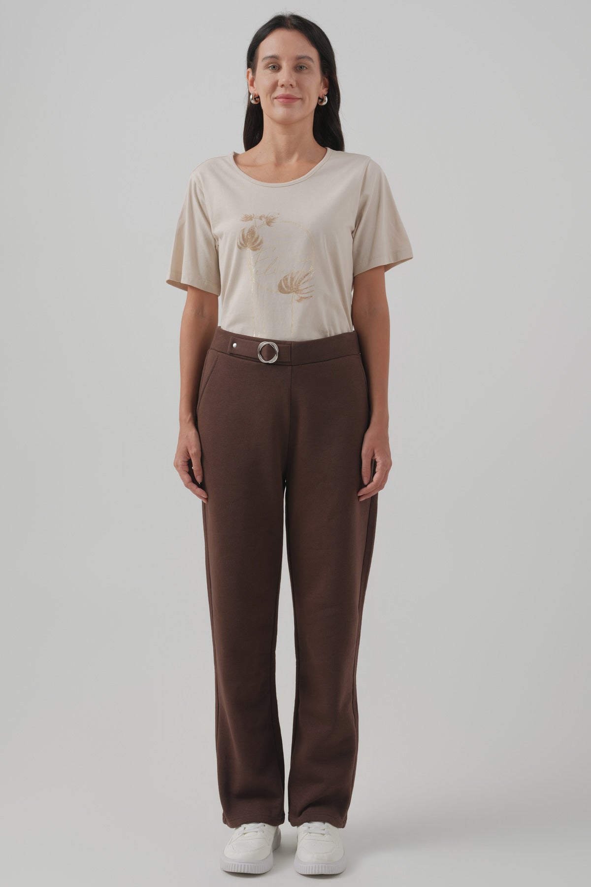 Polera Mujer Regular Beige Claro