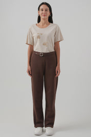 Polera Mujer Regular Beige Claro
