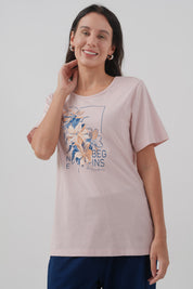 Polera Mujer Regular Palo Rosa