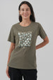 Polera Mujer Regular Verde Militar Claro