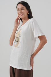 Polera Regular Mujer Crudo