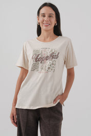Polera Regular Mujer Beige