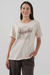 Polera Regular Mujer Beige