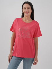 Polera Regular Mujer Rojo