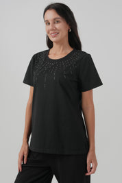 Polera Regular Mujer Negro