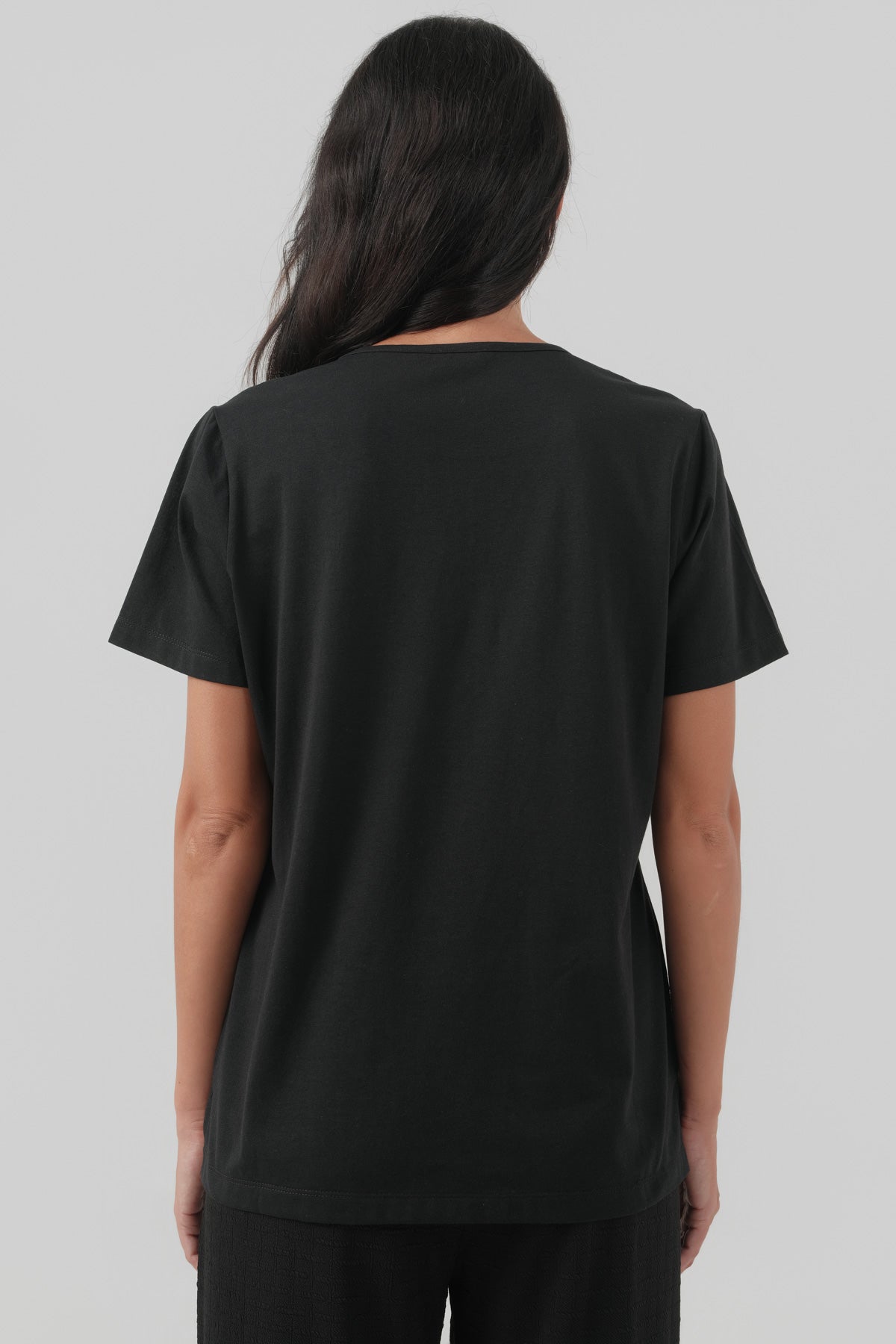 Polera Regular Mujer Negro