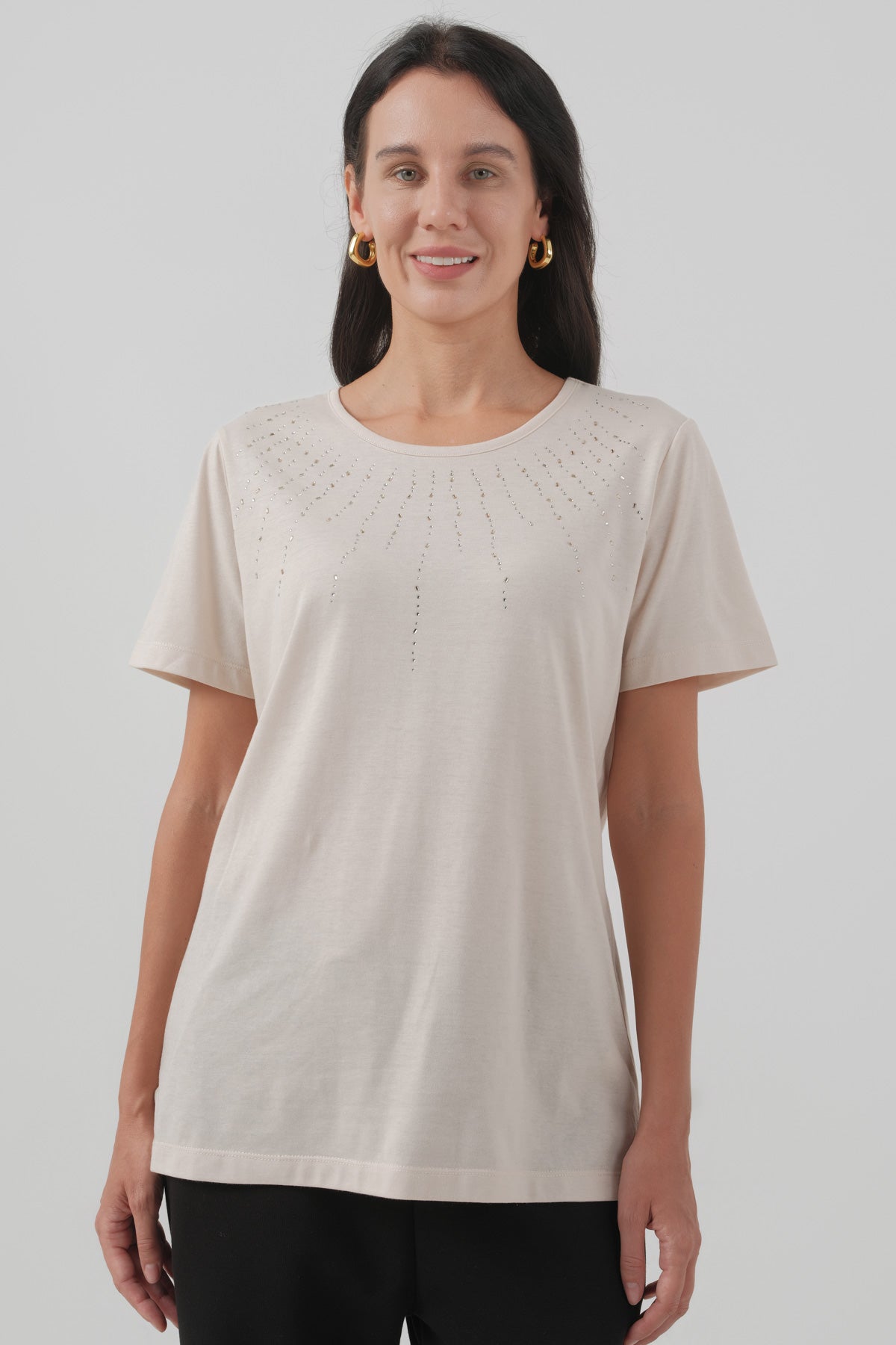Polera Regular Mujer Beige