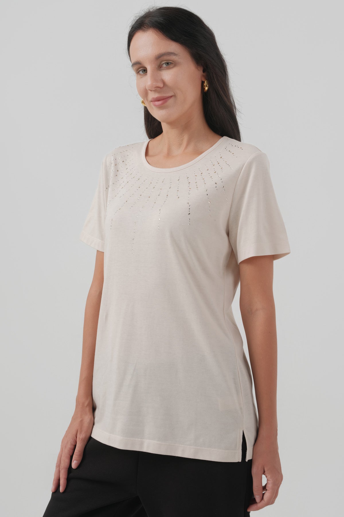 Polera Regular Mujer Beige