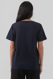 Polera Regular Mujer Azul Oscuro