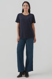 Polera Regular Mujer Azul Oscuro