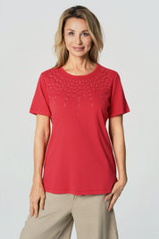 Polera Regular Mujer Coral